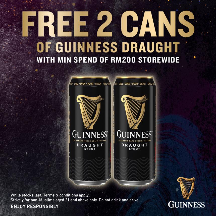 Free 2 can of guinness draught